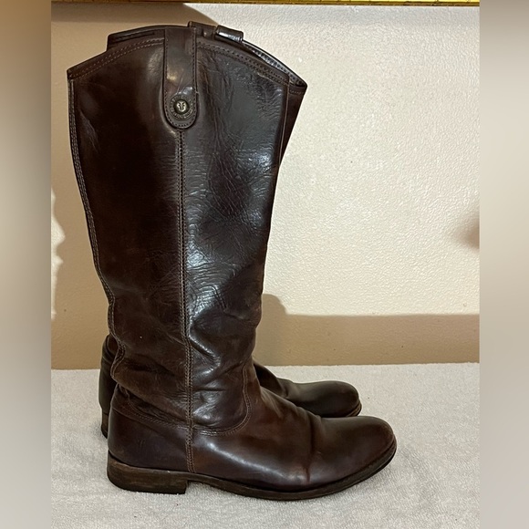 Frye Melissa Brown Boots Sz 8 - Picture 2 of 14